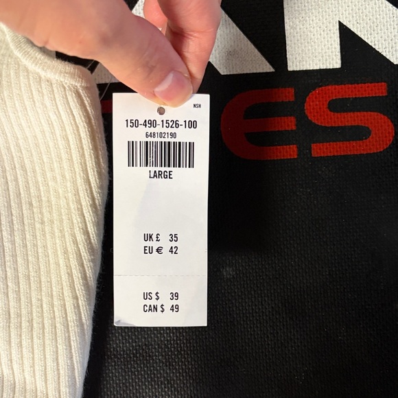 Abercrombie White Ribbed Crop Top - Picture 4 of 5